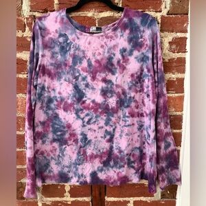 Annie Turbin One of a Kind Tie-Dye Long Sleeve Top